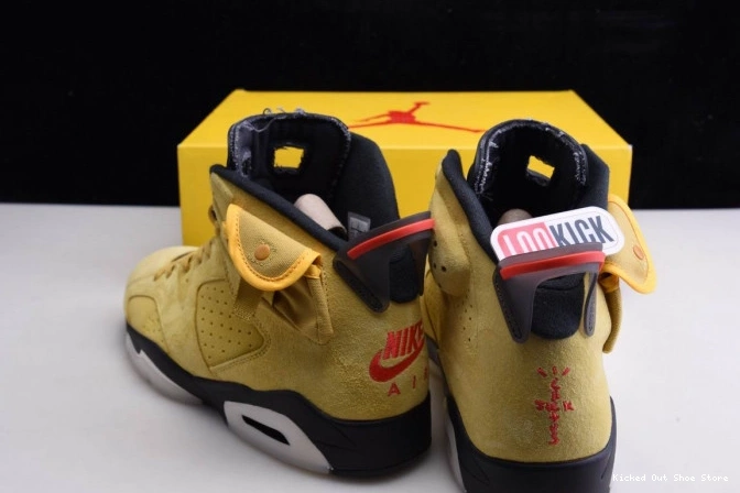 Kick Theory X SCOTT TRAVIS CN1084-300 YELLOW JORDAN 6 AIR 0630